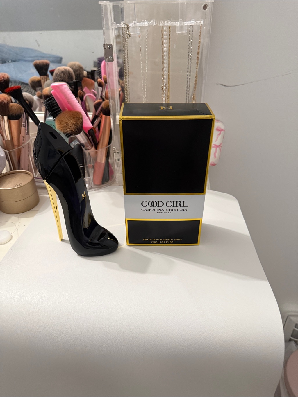 Carolina Herrera Good Girl Black And Gold Stiletto Perfume Bottle